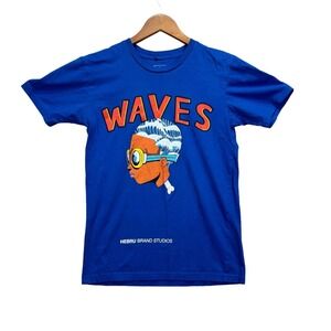 Hebru Brantley Brand Studios Limited WAVES Shirt Streetwear Flyboy Neck Bone S